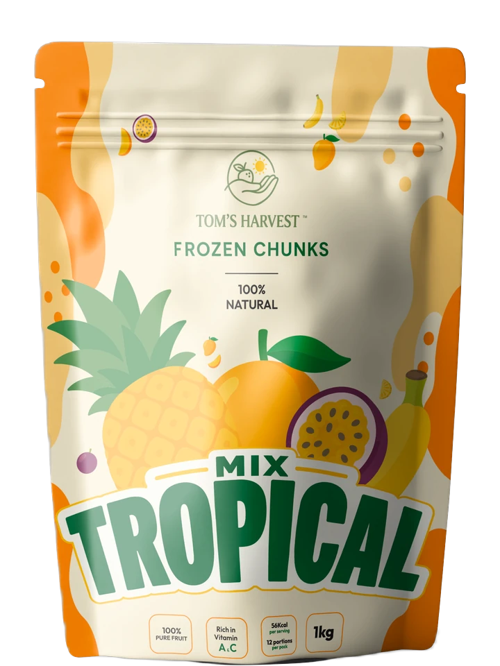 Mix Tropical frozen chunks pouch
